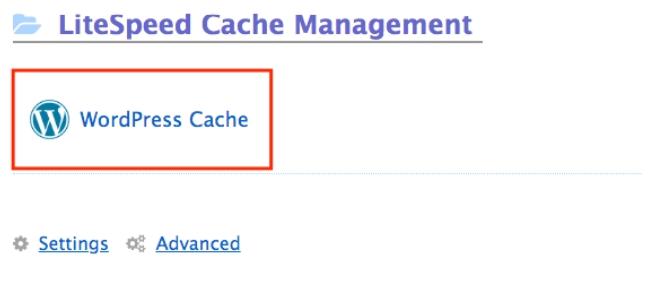 LiteSpeed Web缓存管理器