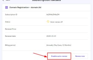 Hostinger主机自动续费服务