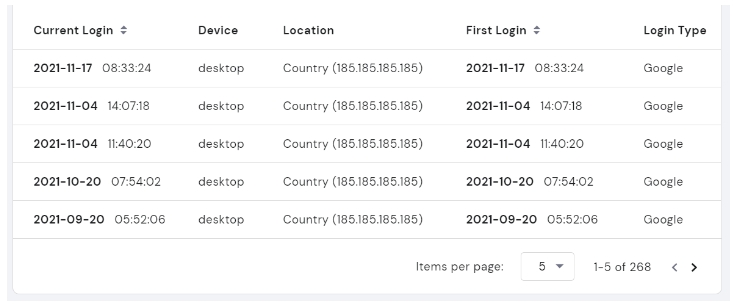 查看Hostinger帐户的登录历史记录