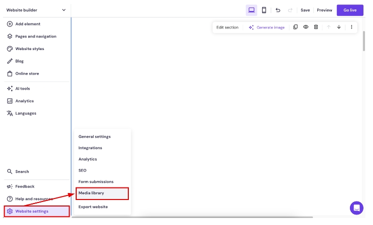 建站神器中的媒体库