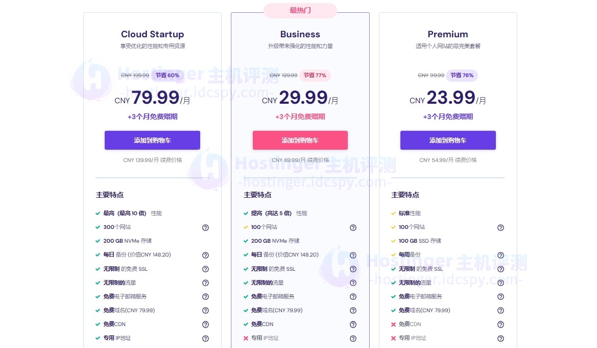 Hostinger虚拟主机购买教程