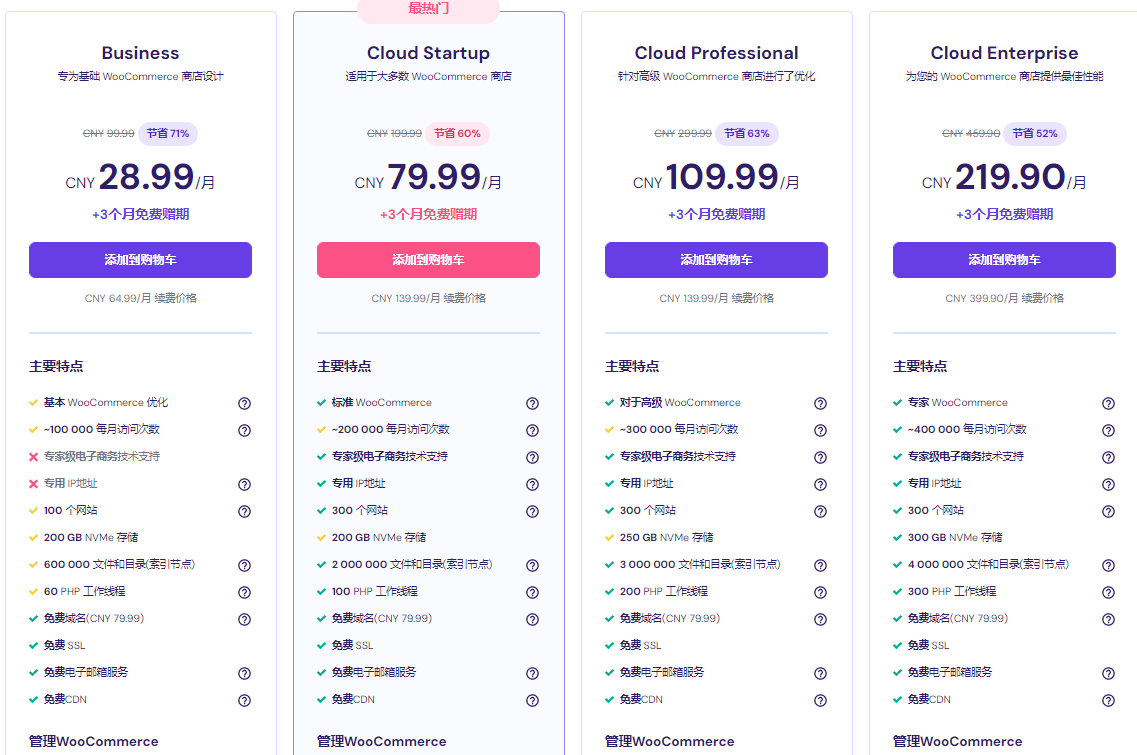 Hostinger WooCommerce主机