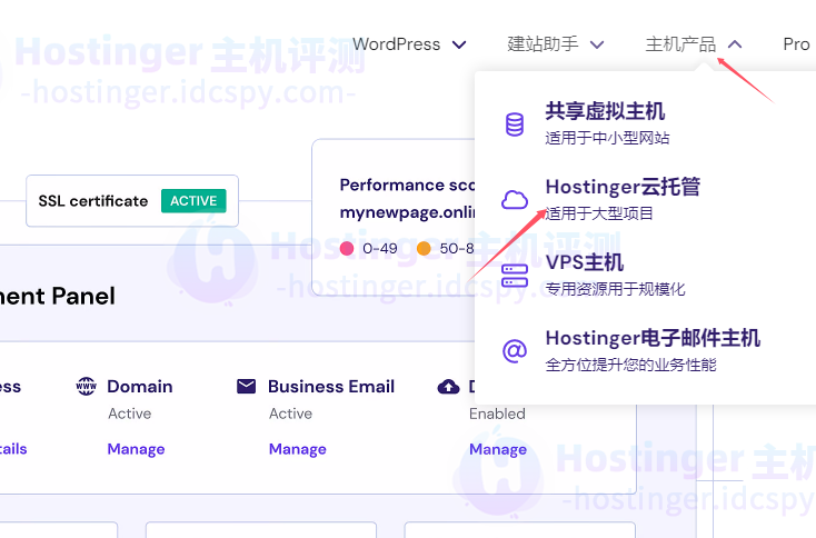 Hostinger云托管主机