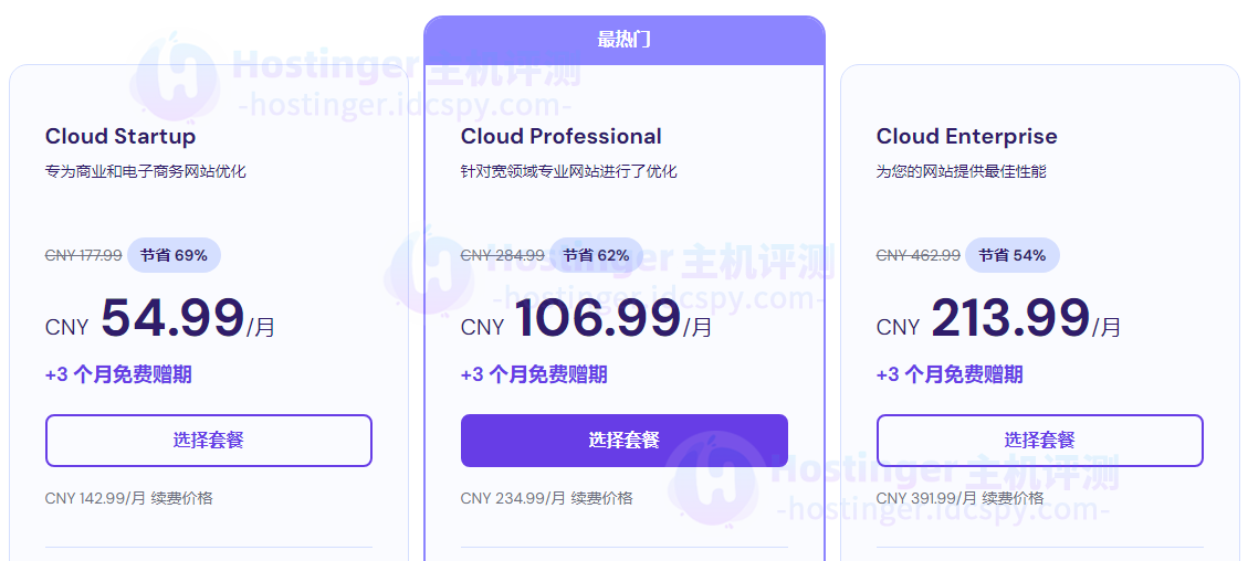 Hostinger云托管主机