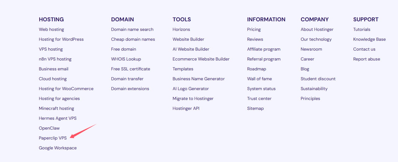 Hostinger Paperclip VPS主机